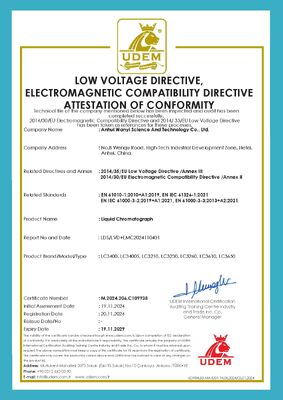 Chất lượng Chromatograph dung môi lỏng 4 chiều 2 chiều Phạm vi khối lượng lấy mẫu 0.1-20.0μL Giải pháp phân tích tùy chọn 50μL nhà máy sản xuất